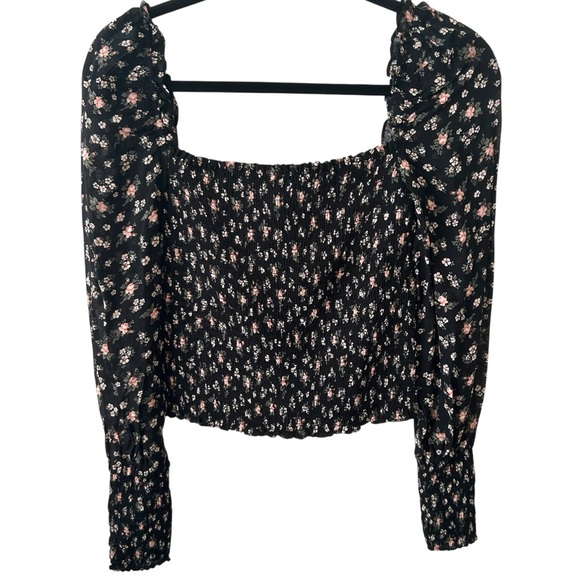 NWT Reformation Women's Black Freesia Pinto Top in‎ Size S - Picture 1 of 13